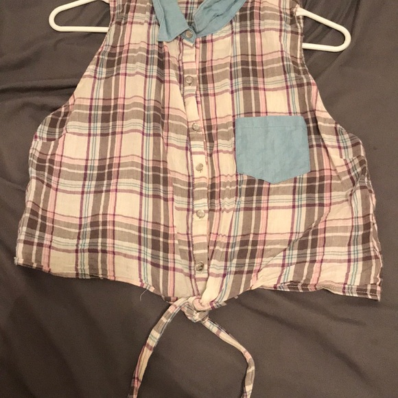 Plaid jean shirt - Picture 2 of 5